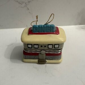 Vintage Diner Hanging Box Ornament